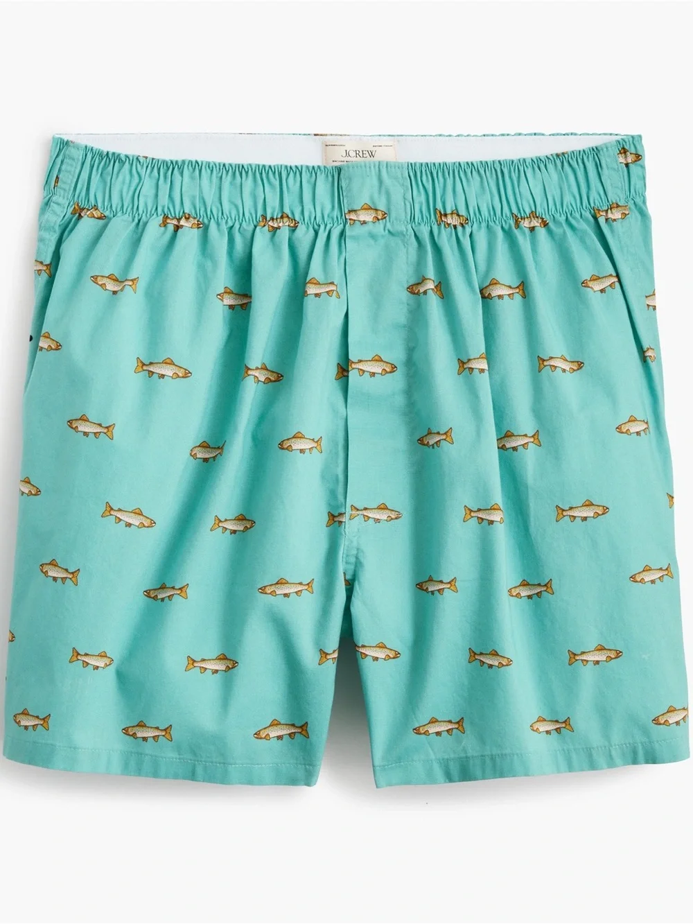 J crew Fish woven boxers Aegean Teal Multi